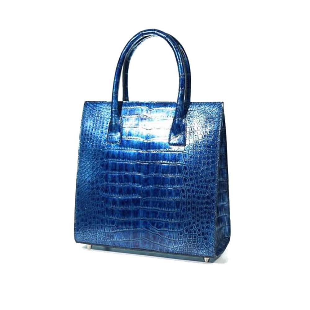 Unique beautiful crocodile hand bag. One of kind!